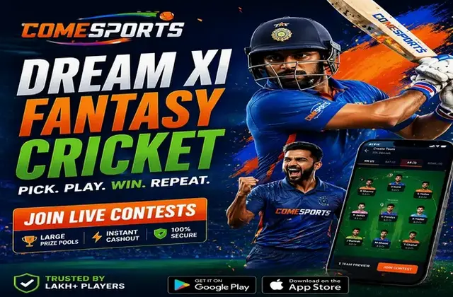 Come (Come Com) fantasy cricket & matchday visual 1